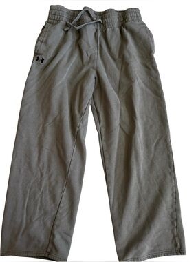 Under Armour Rival Fleece Women’s Straight Leg Pants Size L Brown Sweatpants